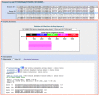 Figure 1. The new Web BLAST output for a multiple sequence blastx search showing the pull-down list for the query sequences (upper panel) and collapsible sections (lower panel).